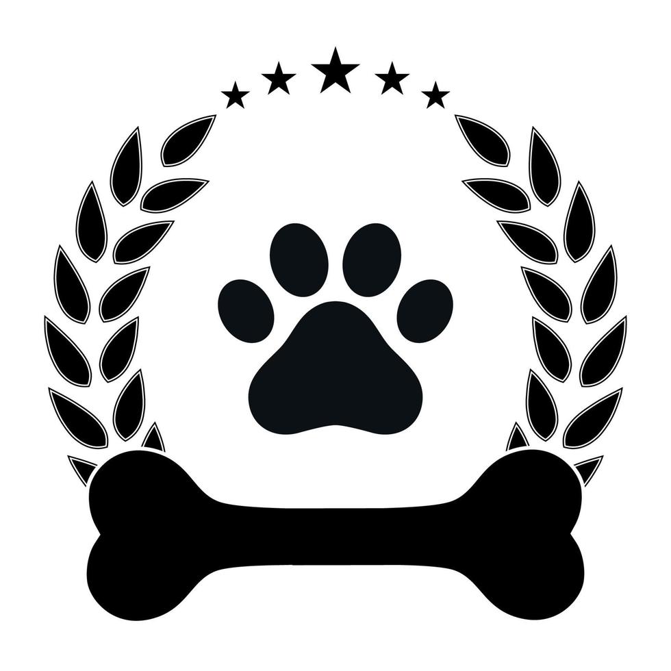 ilustración del logo veterinario. vector