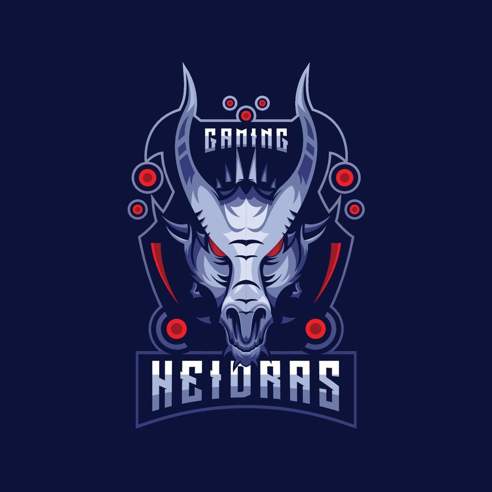 Black Hydra Esport Logo Gaming vector