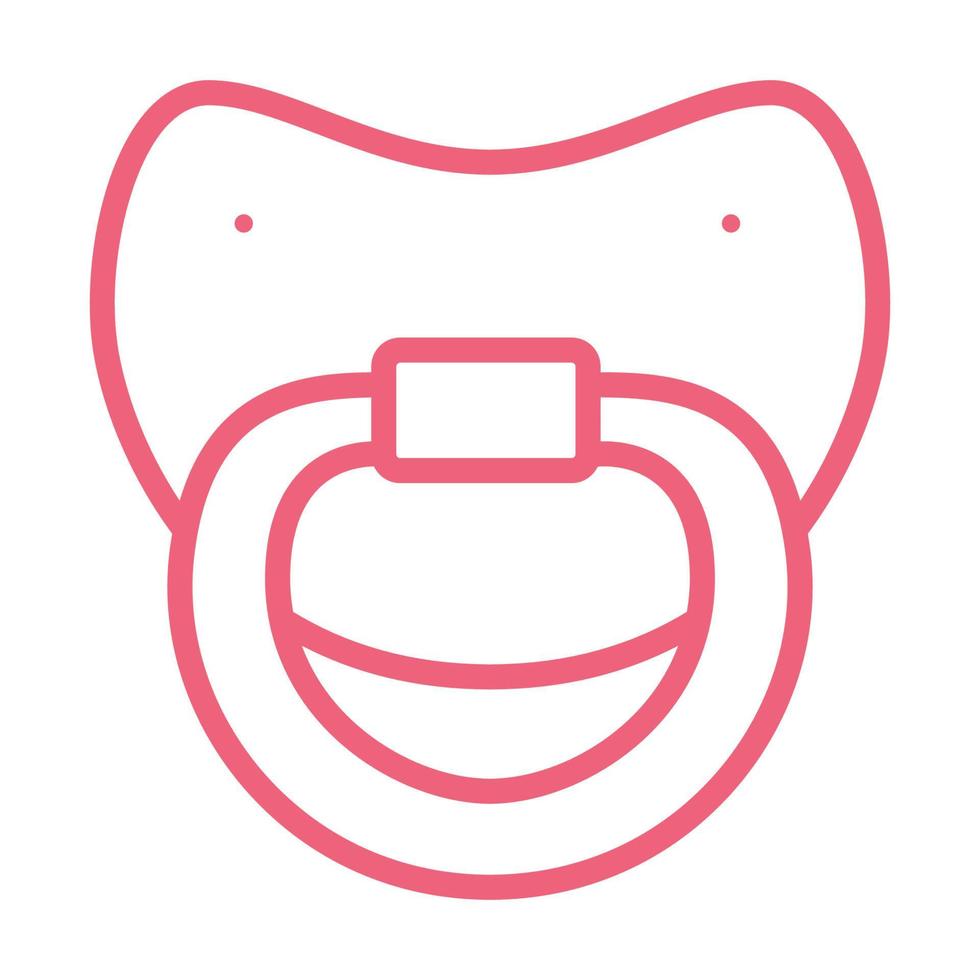 baby pacifier lines logo symbol vector icon illustration graphic design