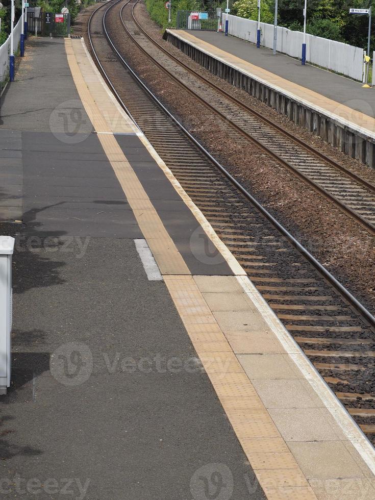 railway station platform photo