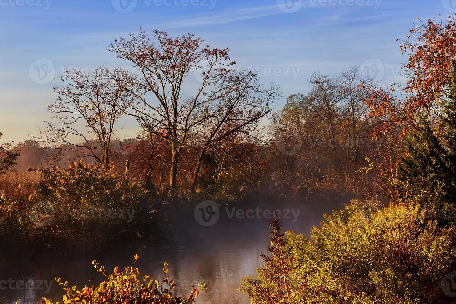 October morning on the river photo