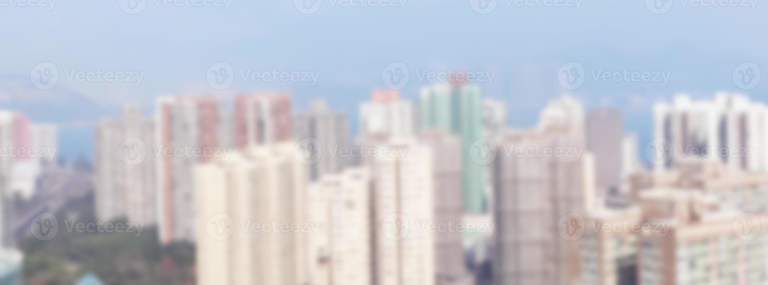blurred montage urban building background. Defocused image photo