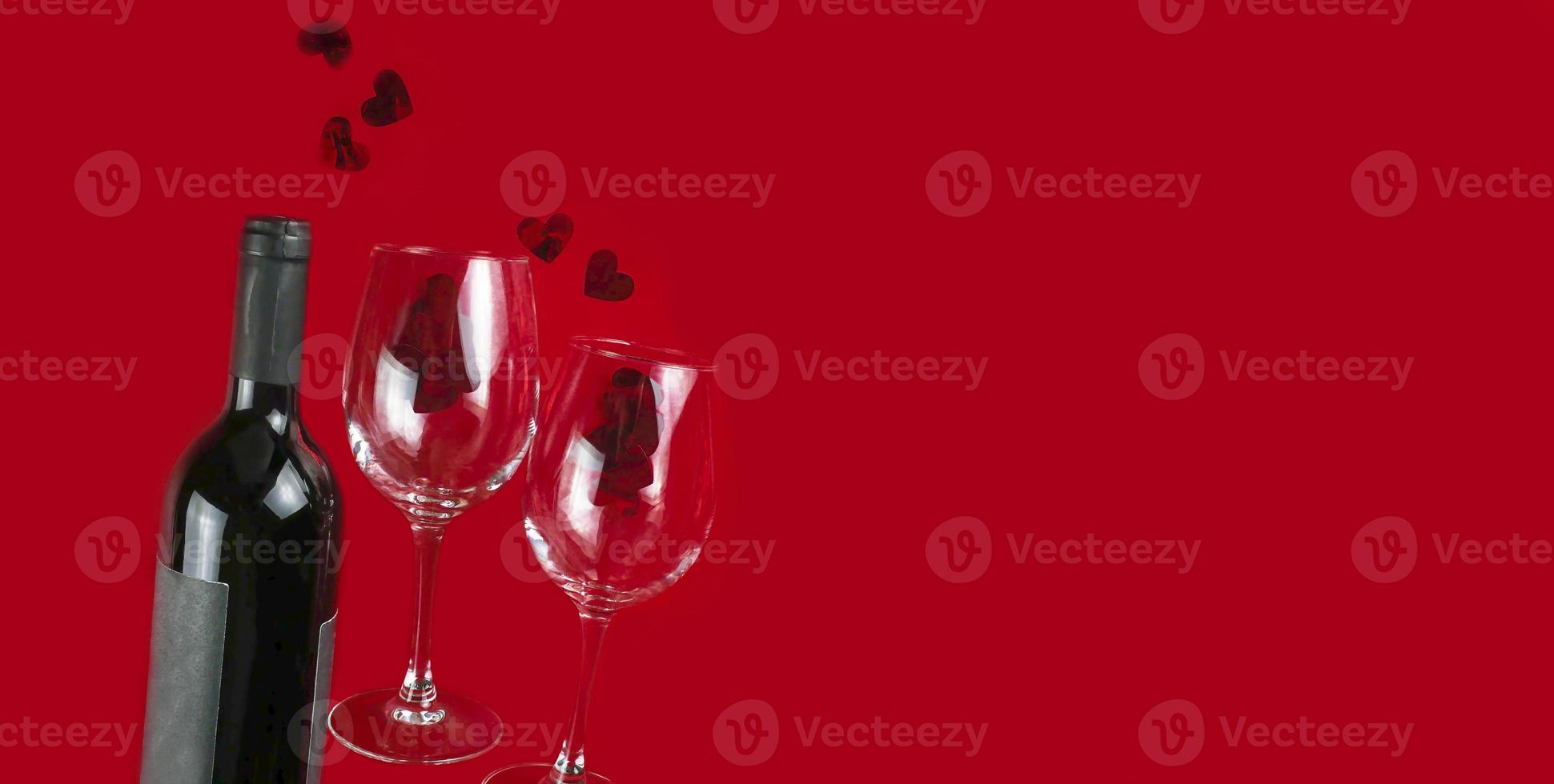 Happy Valentine's day. Valentine's day background design. Cookies. greeting card. Banner copy space. photo