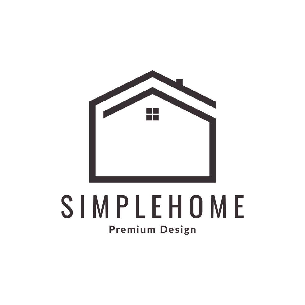 letter G with home roof logo design, vector graphic symbol icon illustration creative idea