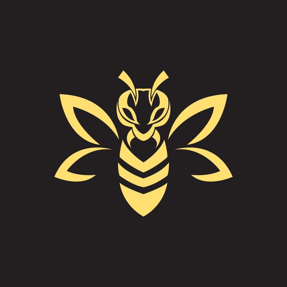 modern shape honey bee logo design, vector graphic symbol icon illustration creative idea