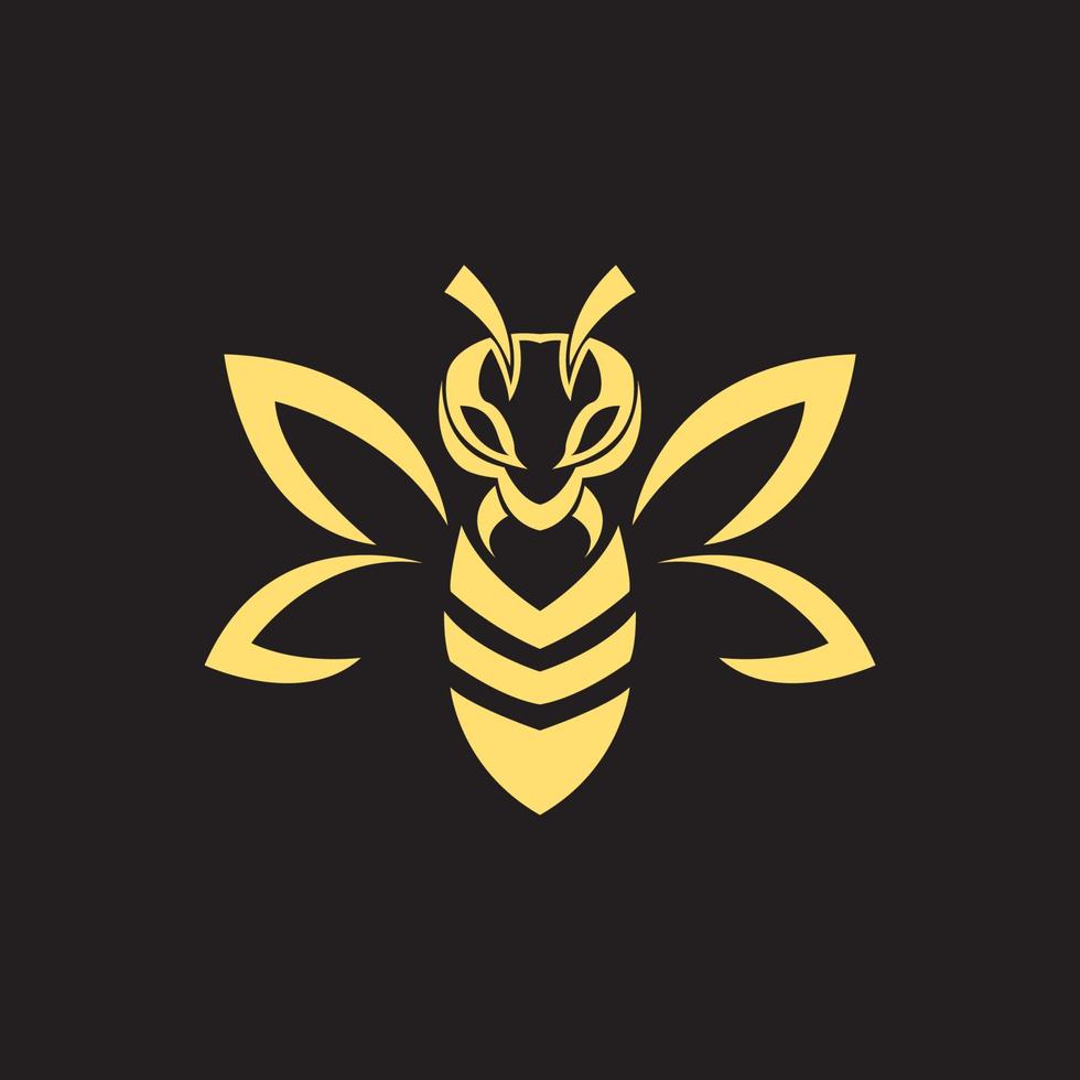 modern shape honey bee logo design, vector graphic symbol icon illustration creative idea