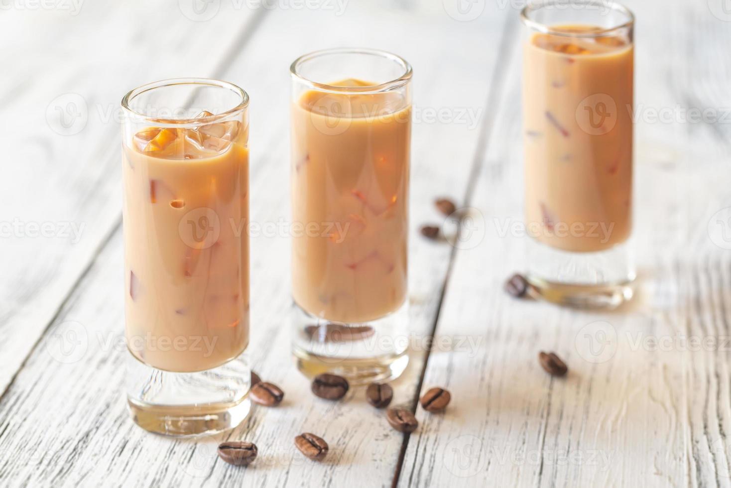 Three Glasses Of Irish Cream Liqueur photo