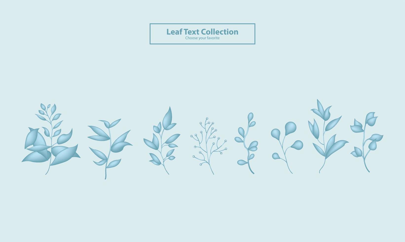 green leaf design set background vector floral decorative element collection summer wallpaper tree