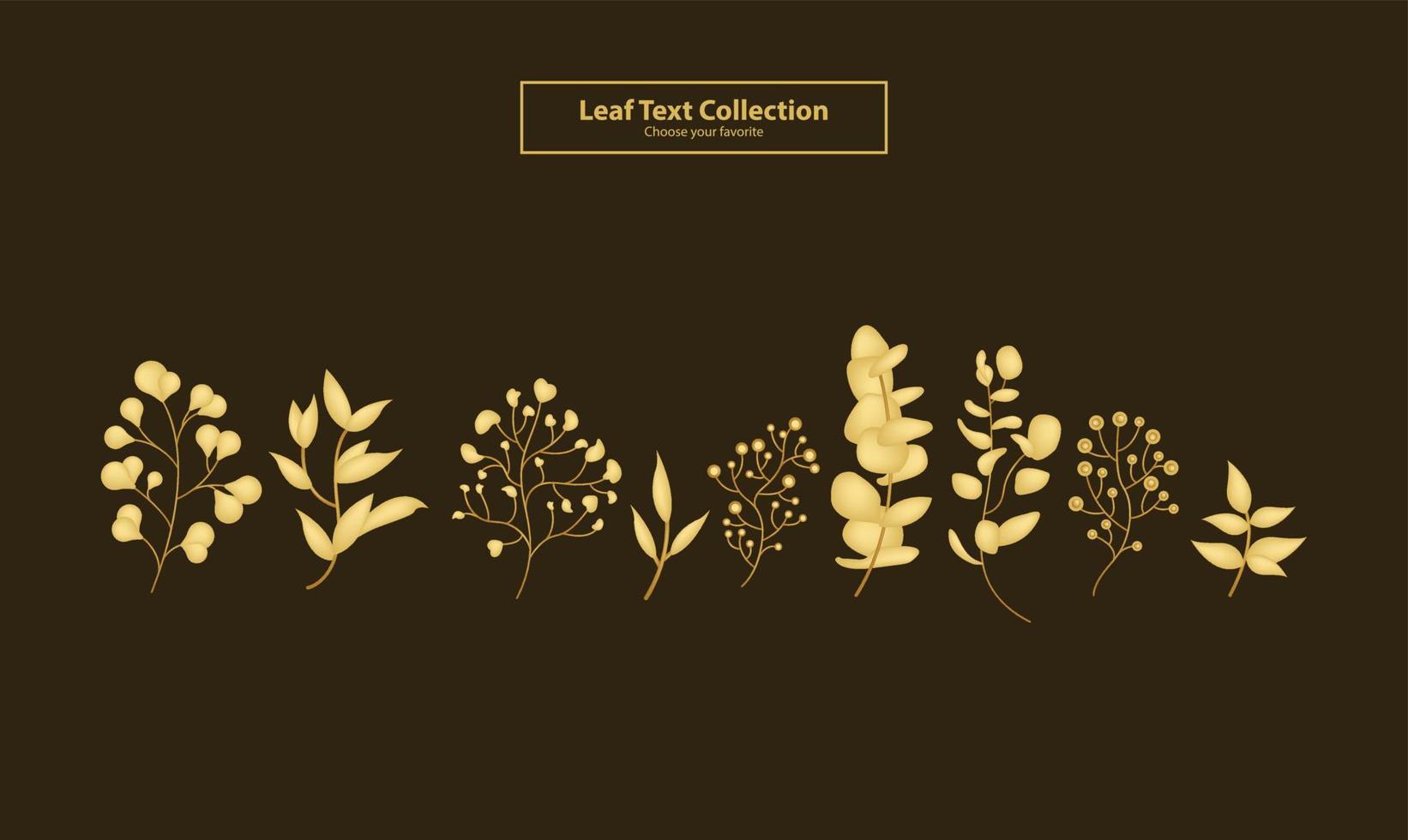 green leaf design set background vector floral decorative element collection summer wallpaper tree