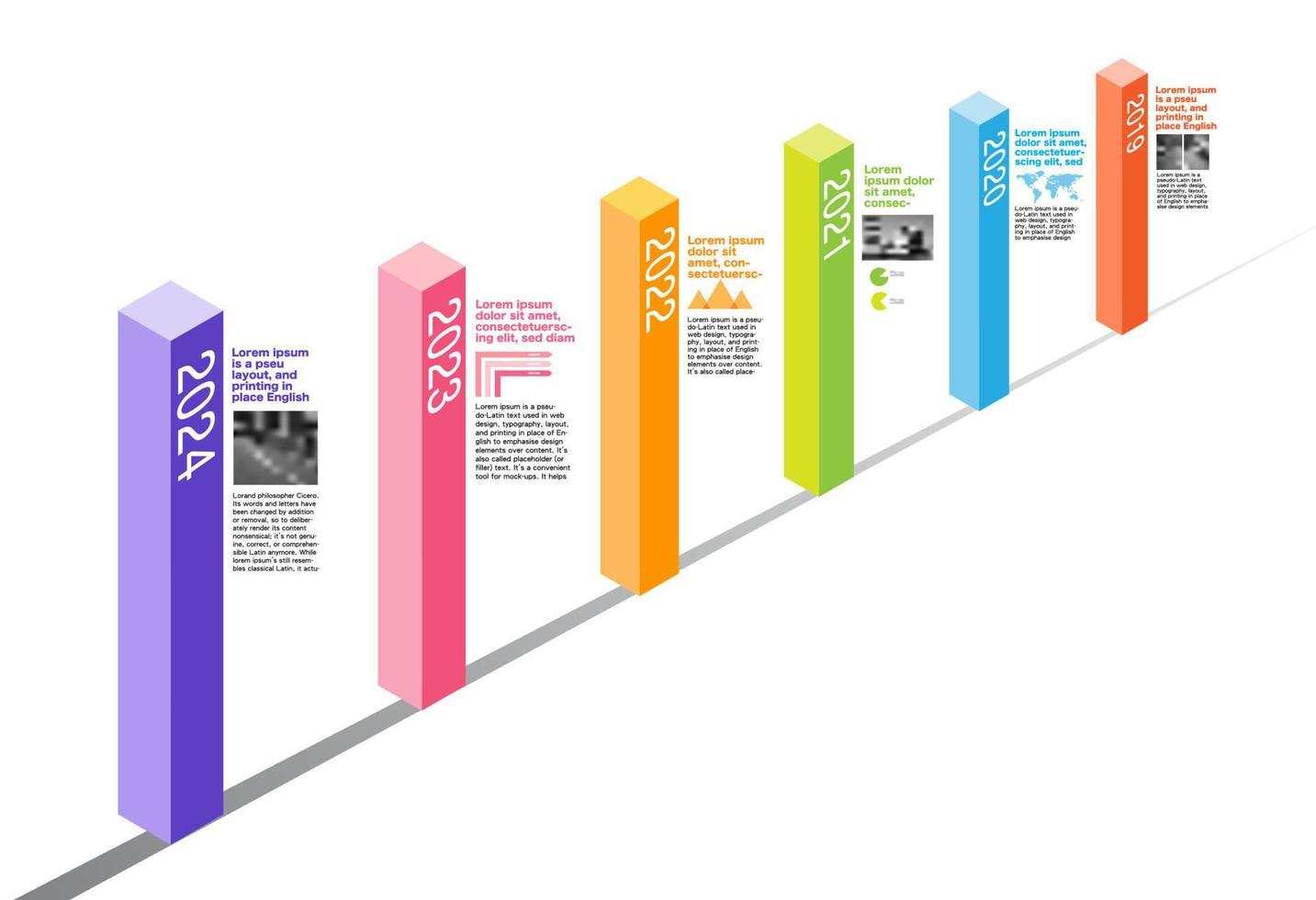 Milestone Company, Timeline, Roadmap,Infographic Vector. vector