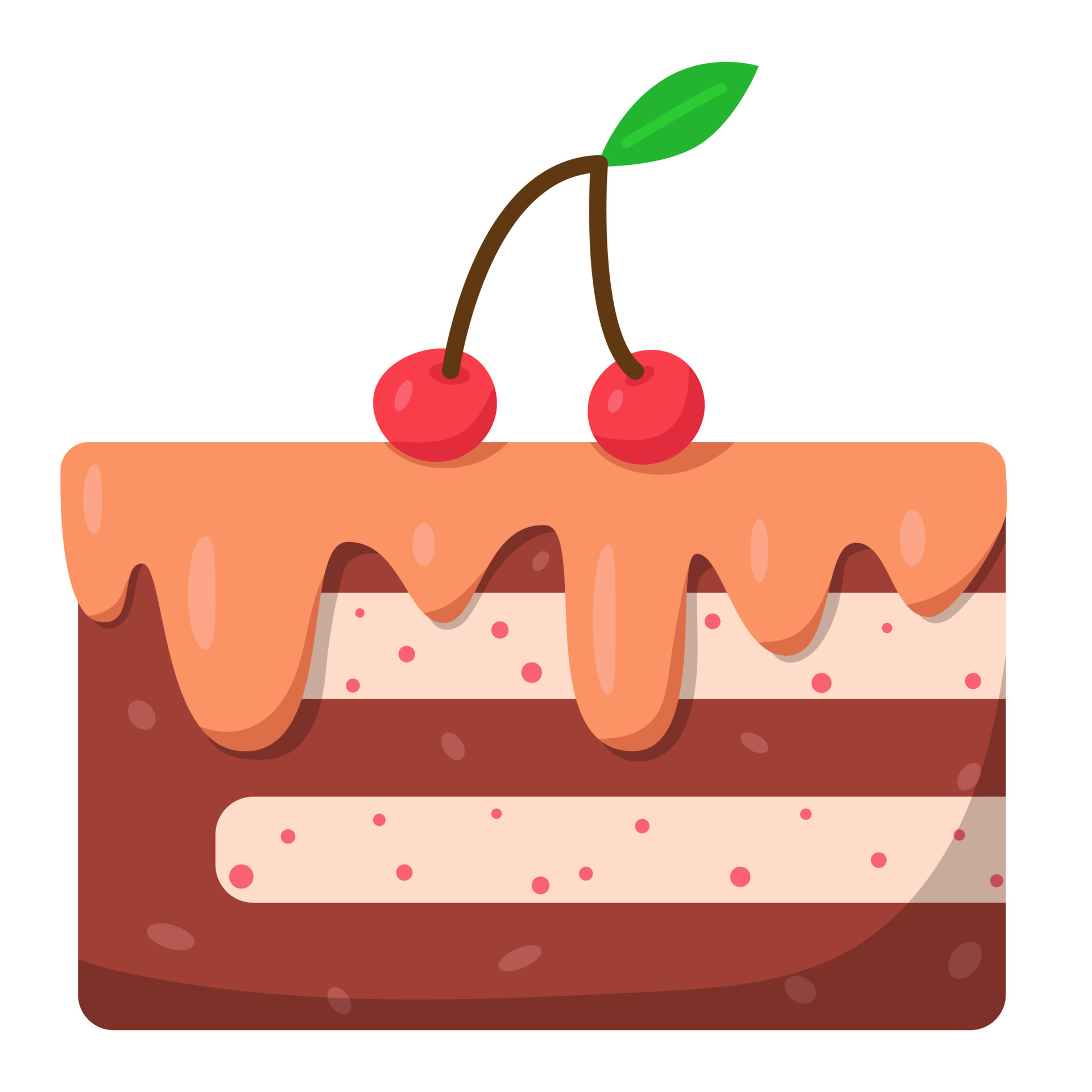 Cake slice with cream and cherries. Cute illustration in cartoon flat style. Happy Birthday greeting card design element. Vanilla and chocolate cake 5734120 Vector Art at Vecteezy Cake slice with cream and cherries. Cute illustration in cartoon flat style. Happy Birthday greeting card design element. Vanilla and chocolate cake 5734120 Vector Art at Vecteezy