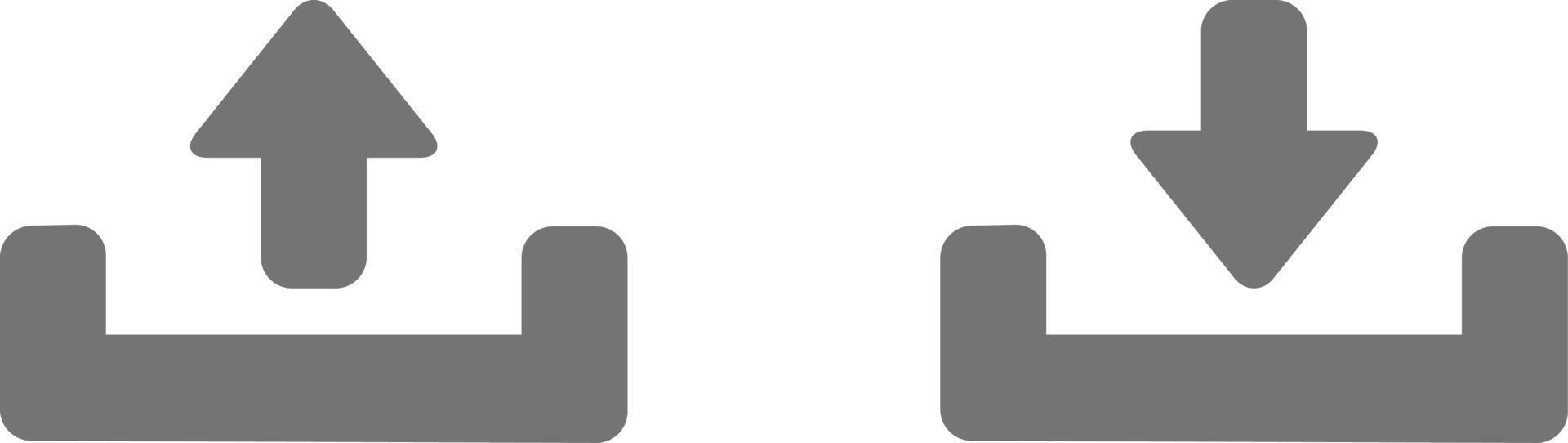 Upload and download icons symbol logo vector clip art