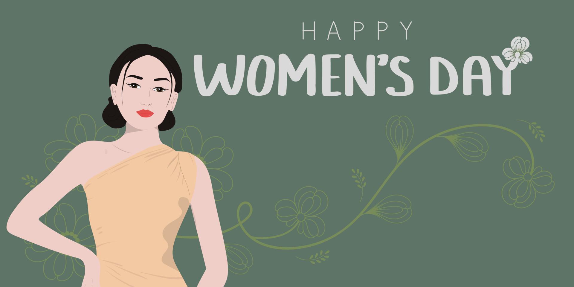 international women's day banner vector