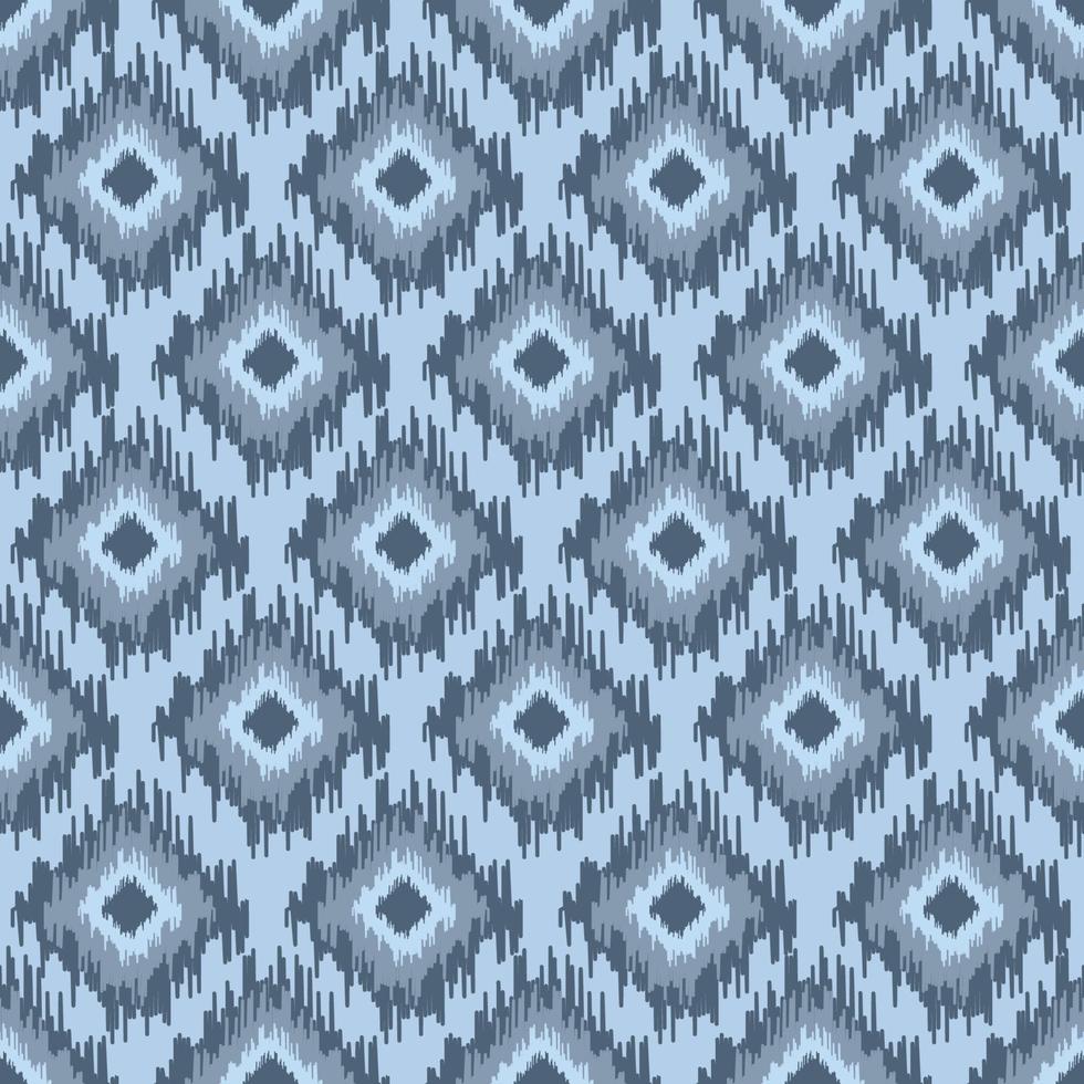 Abstract ethnic ikat chevron seamless pattern. Geometric striped folk ornament. Tribal vector texture. Traditional background for fabric in Asian countries. Carpet rug imitation.