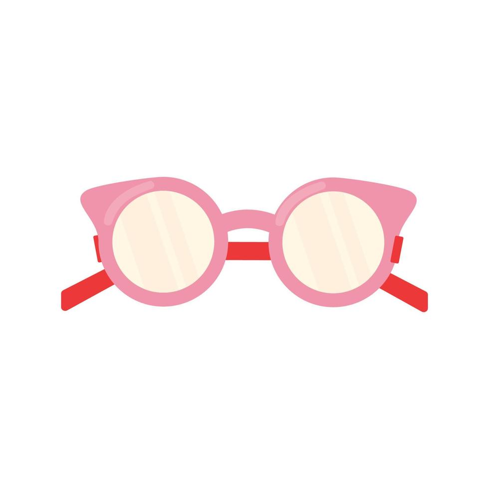 Pink children's or women's sunglasses vector