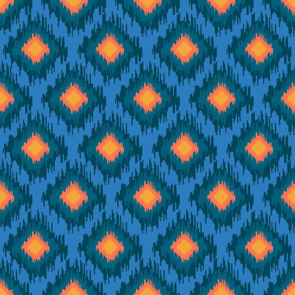 Patrón sin fisuras de chevron ikat étnico abstracto. ornamento popular rayado geométrico. textura de vector tribal. Fondo tradicional para tela en países asiáticos. imitación alfombra alfombra.
