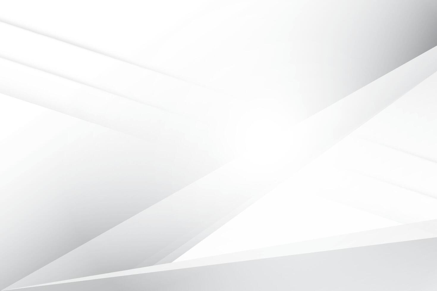 Abstract white and gray color, modern design background with geometric shape. Vector illustration.