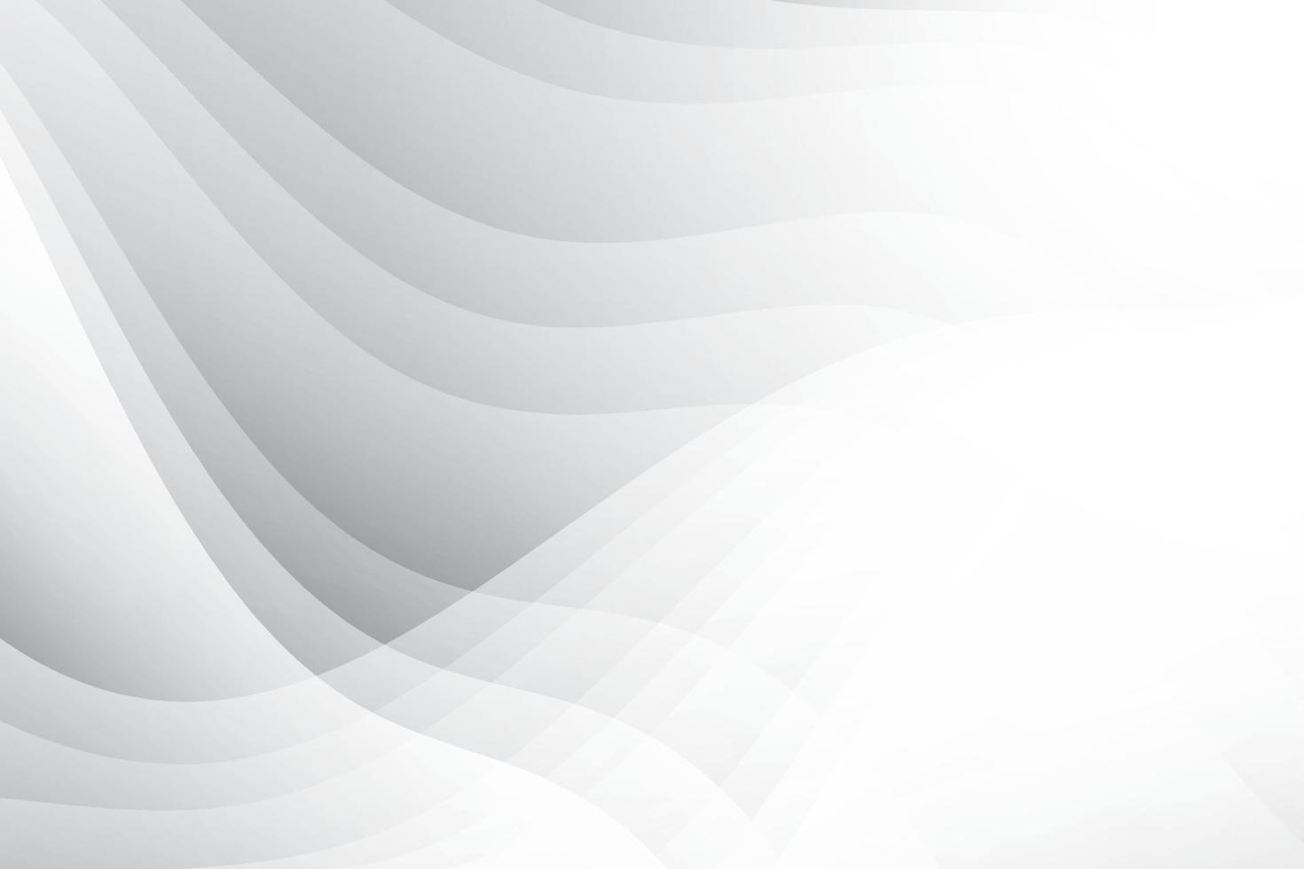 Abstract white and gray color, modern design background with geometric shape. Vector illustration.
