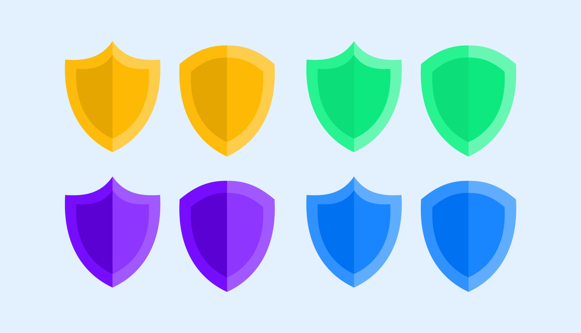 Shield Icon Vector Simple for UI Design or Game Screen with Fancy Colorful Style 5735493 Vector