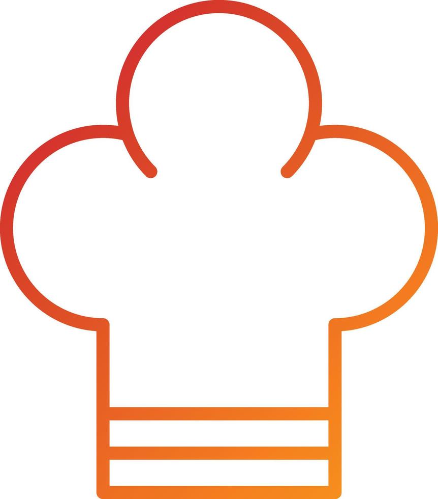 Chef Hat Icon Style vector