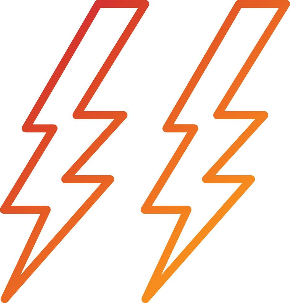 Thunder Icon Style vector