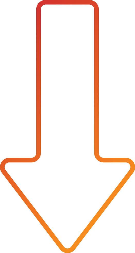 Down Arrow Icon Style vector