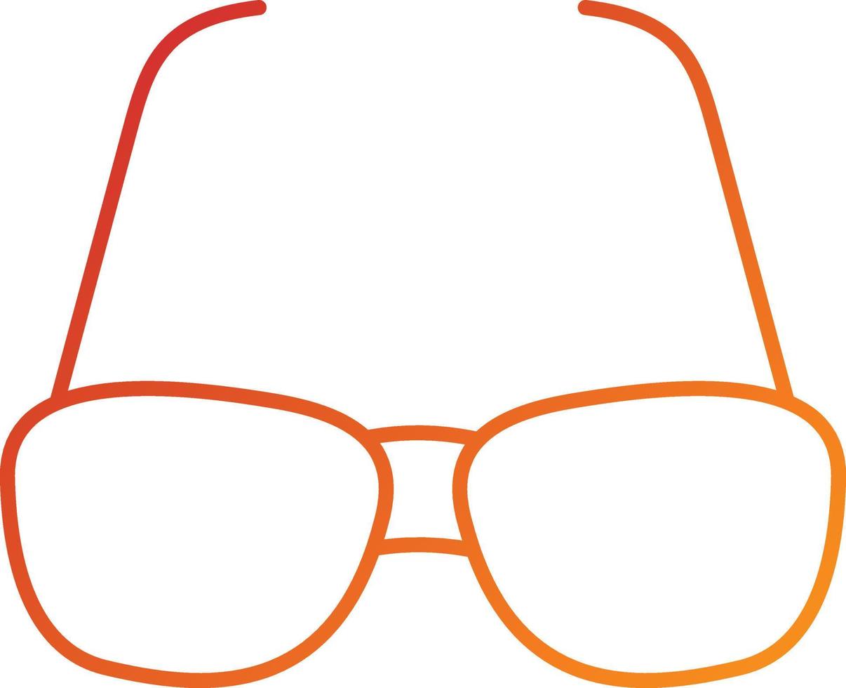 estilo de icono de gafas vector