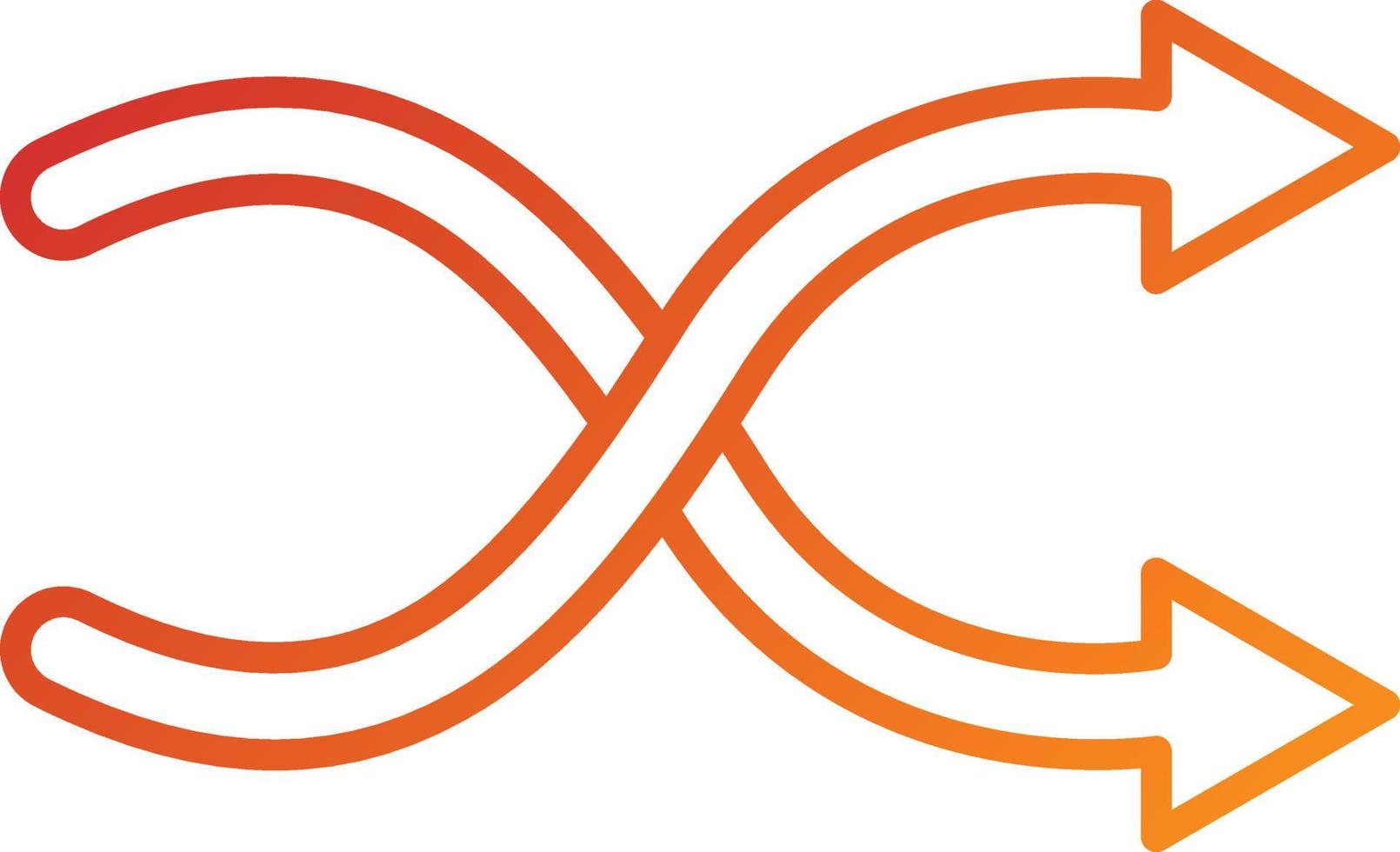 Shuffle Icon Style vector
