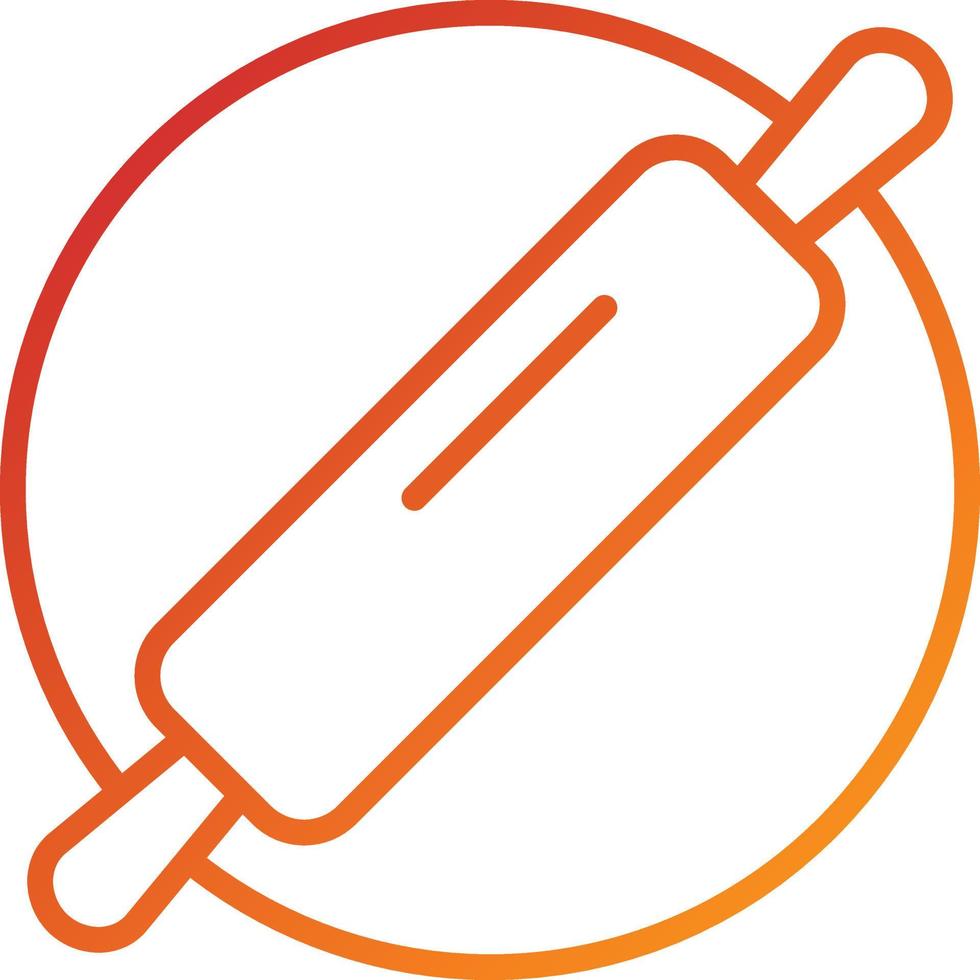 Rolling Pin Icon Style vector