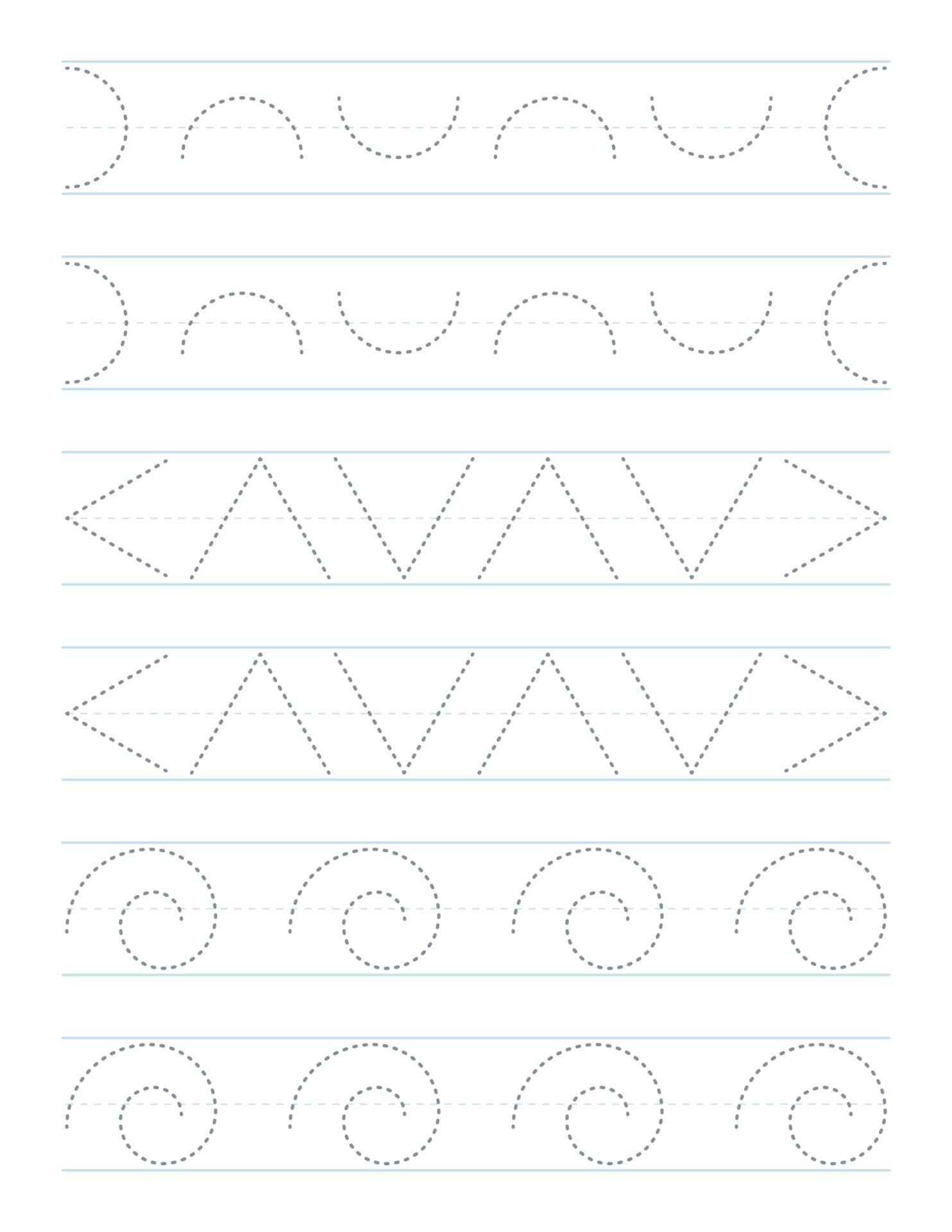 trace shapes worksheet for preschool 5736245 vector art at vecteezy