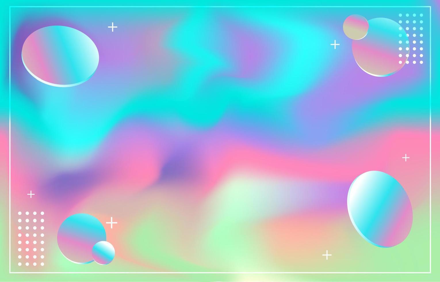 fondo holográfico de resplandor de color vector