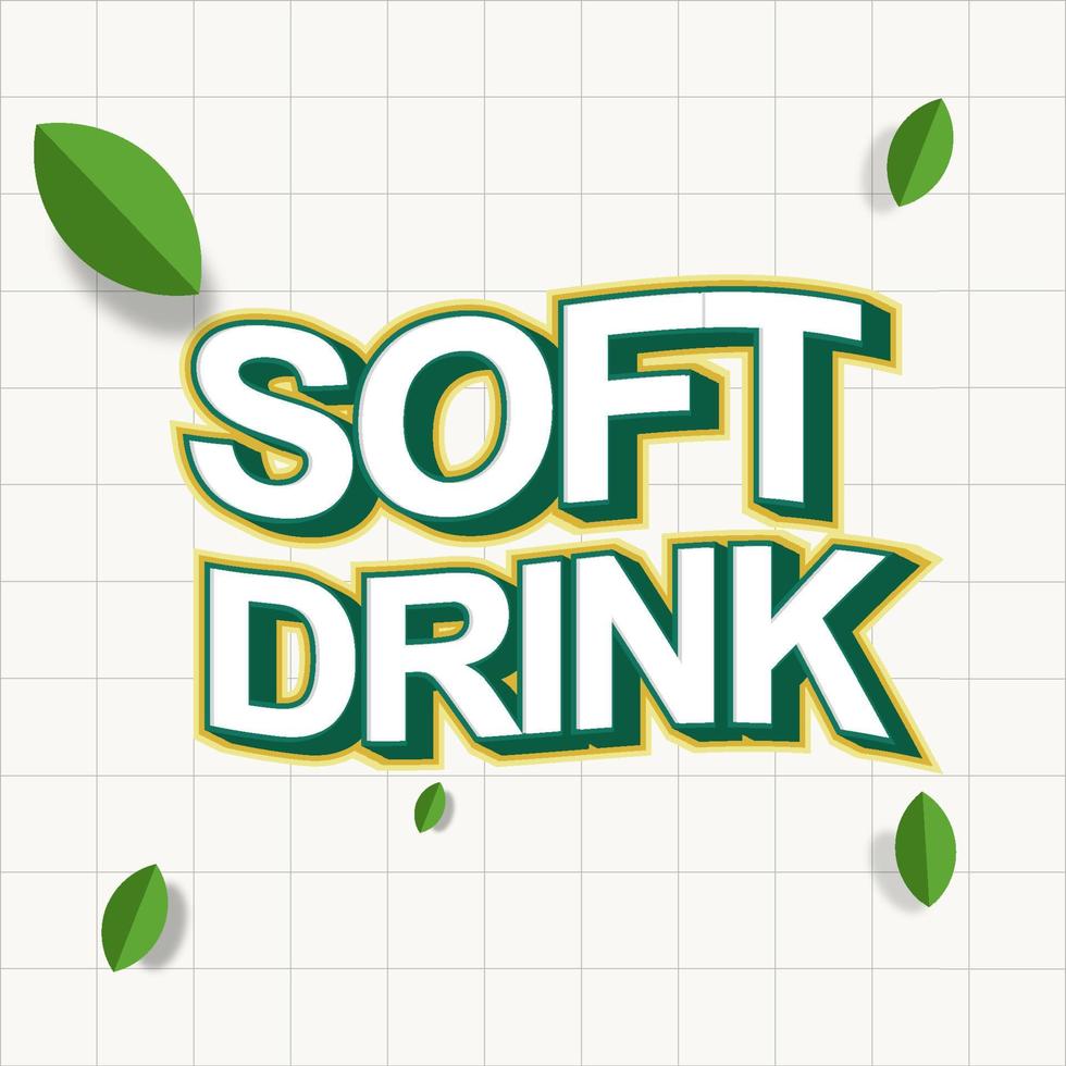 Vector illustrations.  lettering for package of soft drink or label