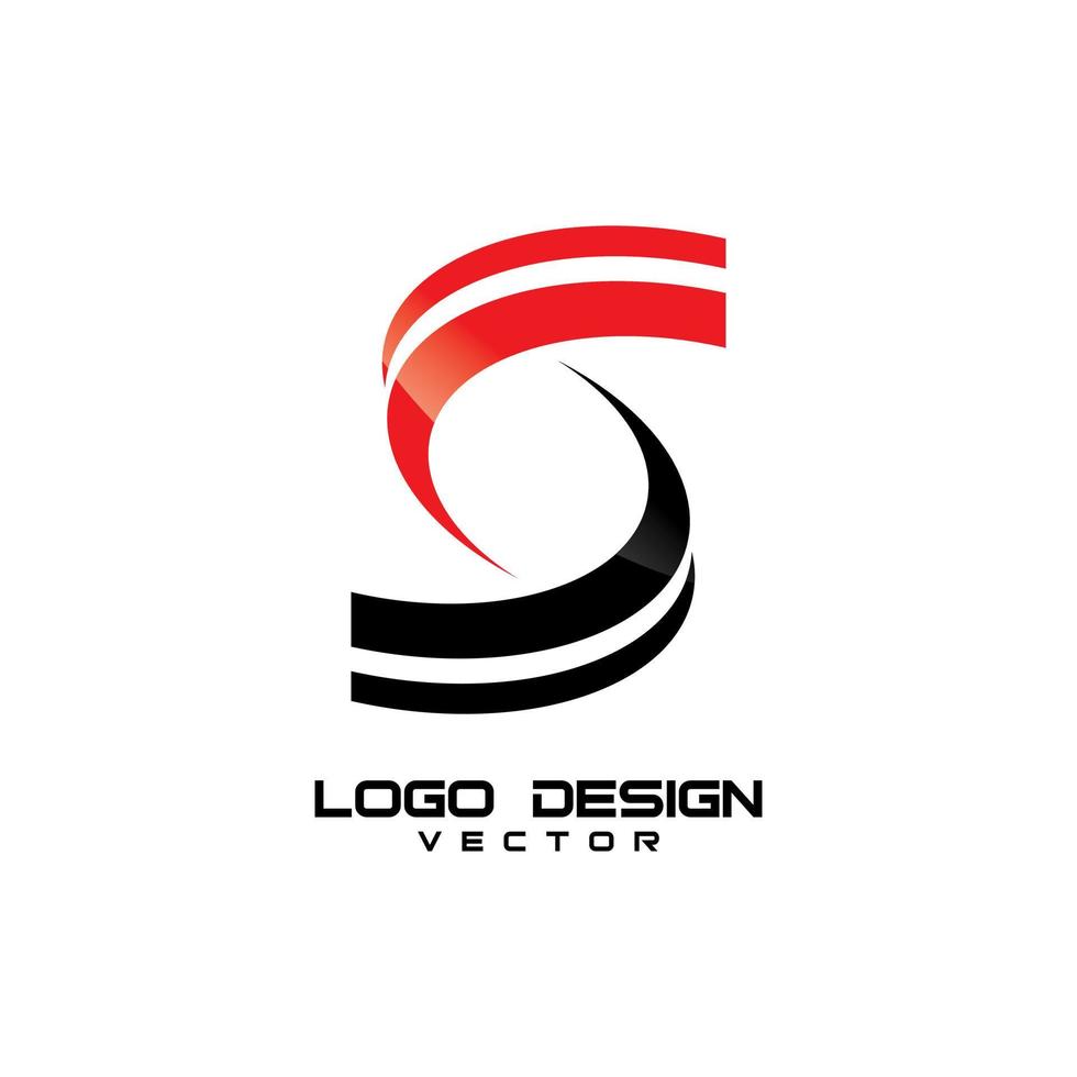 vector de plantilla de logotipo de símbolo abstracto s