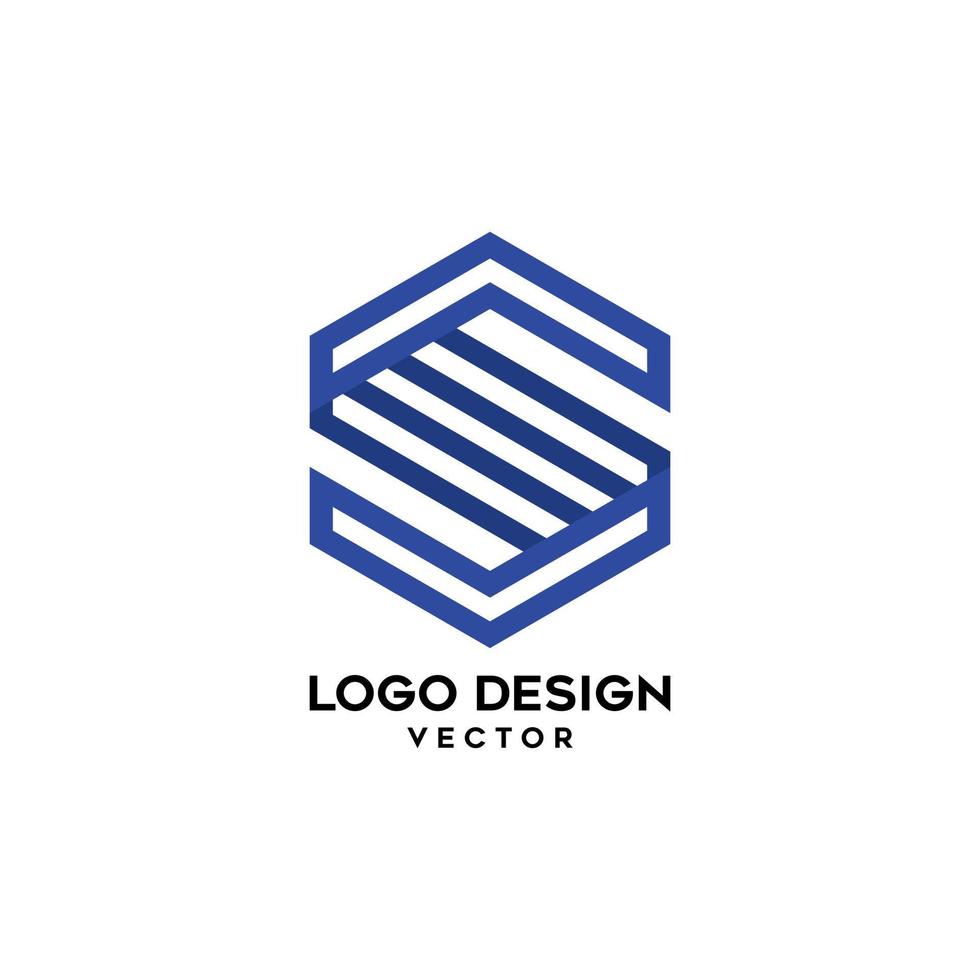 plantilla de logotipo de empresa de símbolo s vector