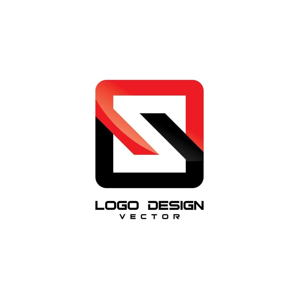 plantilla de logotipo de símbolo de letra s vector