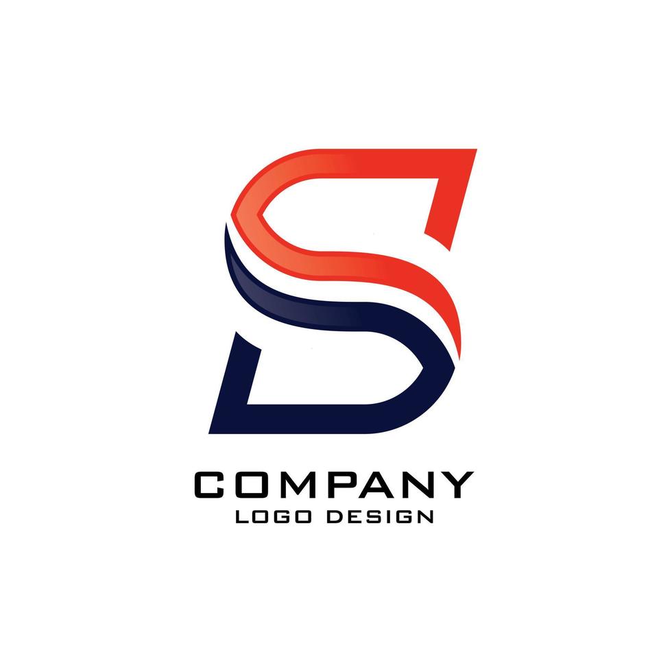 Abstract S Letter Company Logo Template vector