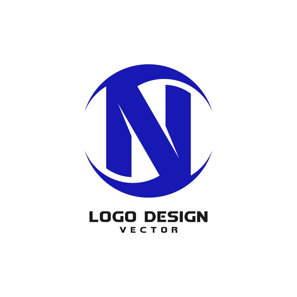 Abstract N Letter Icon Logo Design Vector