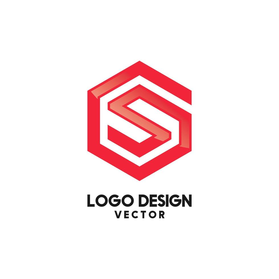 S Symbol Line Art Icon Logo Design Vector