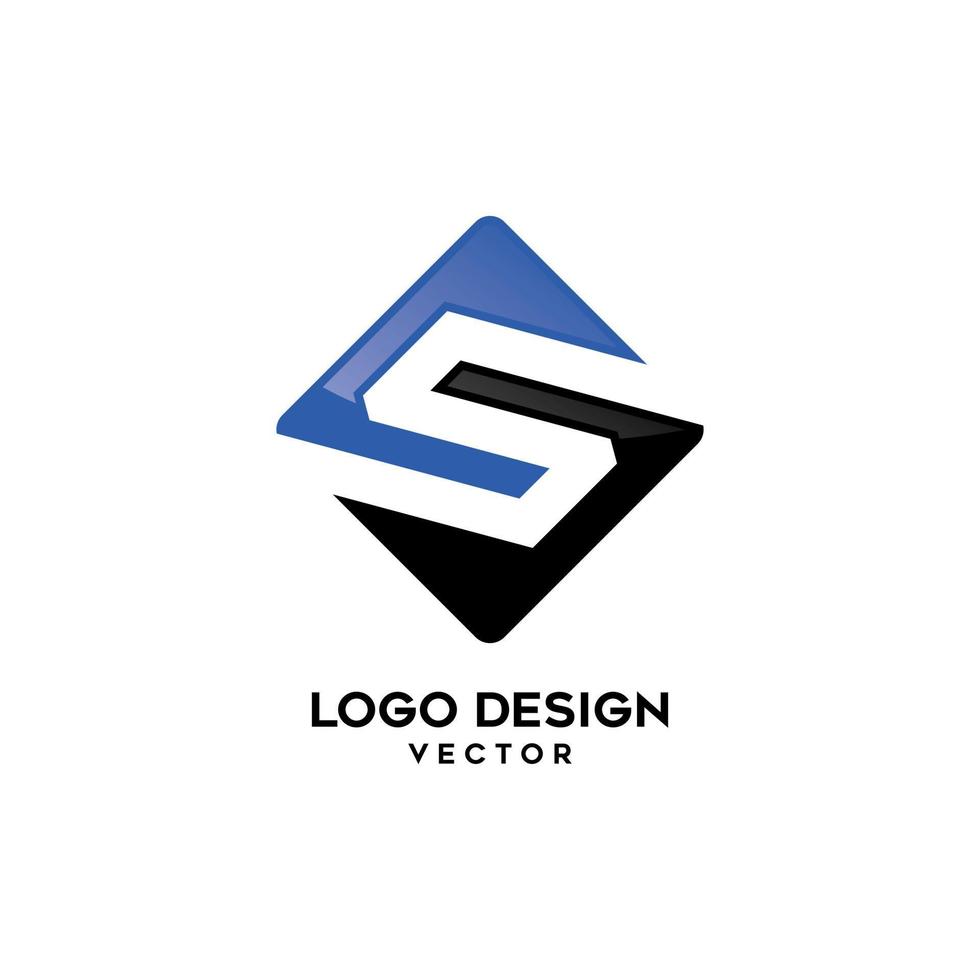 Modern S Symbol Logo Template Vector
