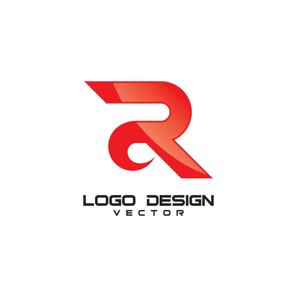 R Symbol Logo Design Vector