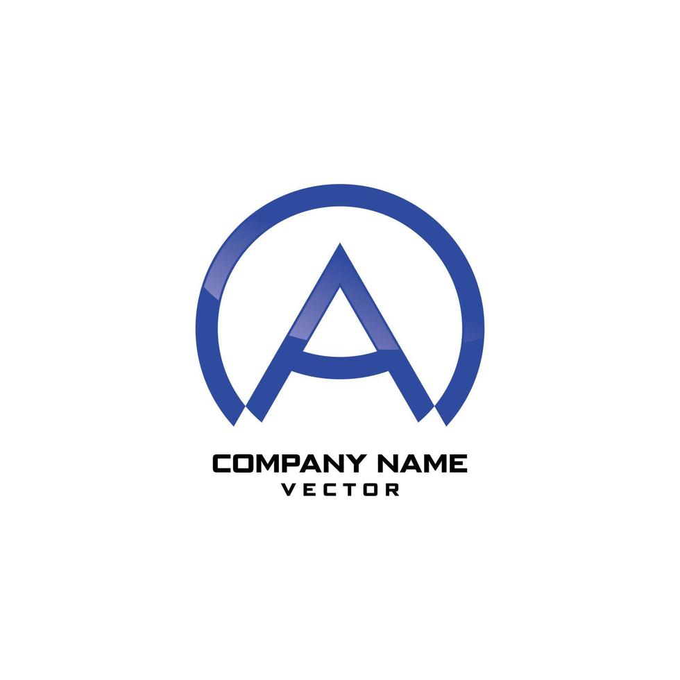 A Symbol Company Logo Design vector