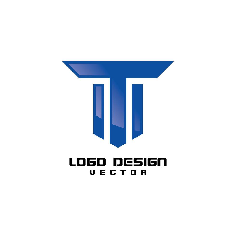 vector de diseño de logotipo t