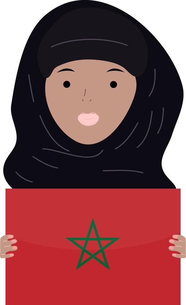 Morocco flag vector icon. Morocco flag vector illustration. Moroccan Dirham