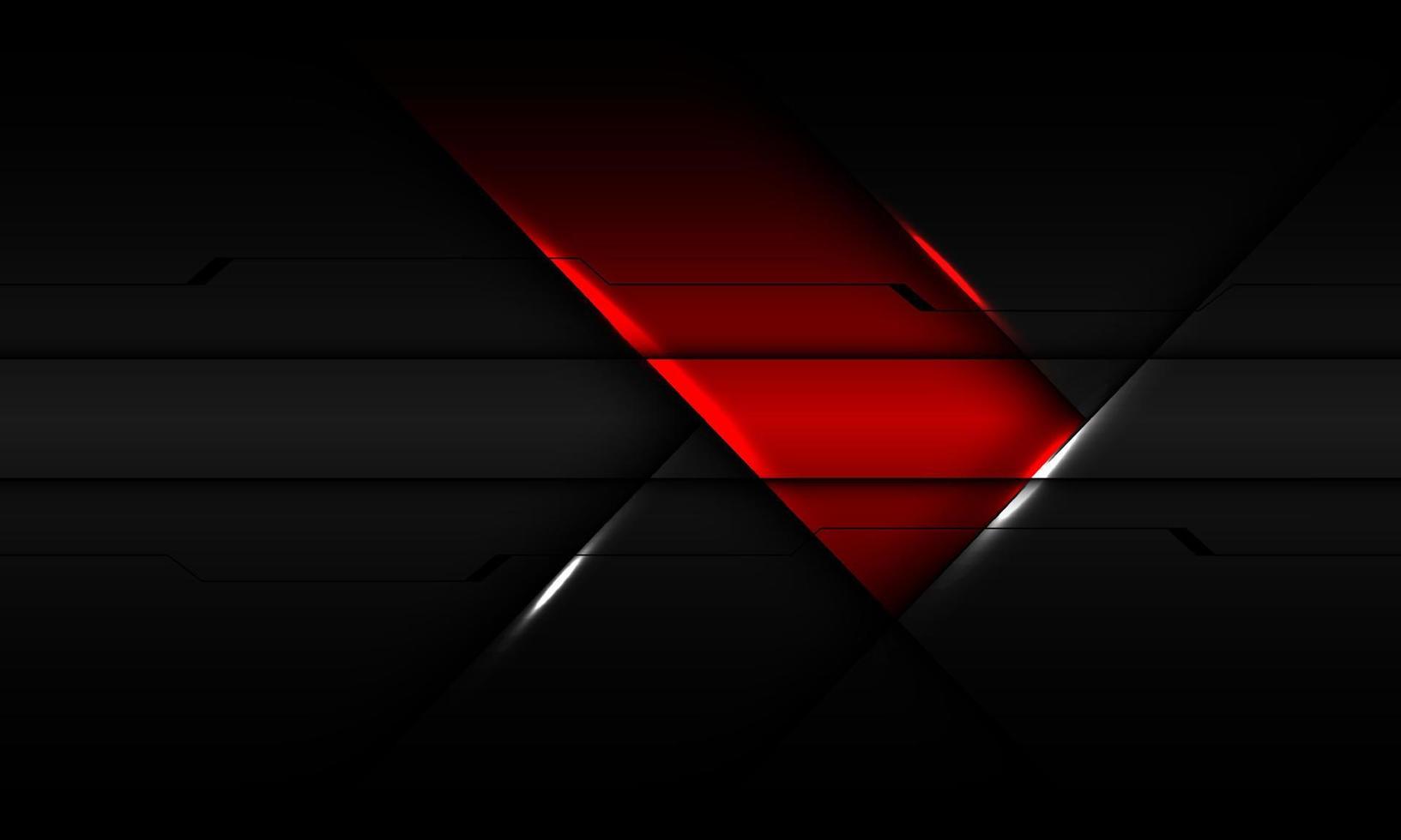 Abstract red dark arrow metallic cyber direction geometric design for creative modern technology futuristic background vector