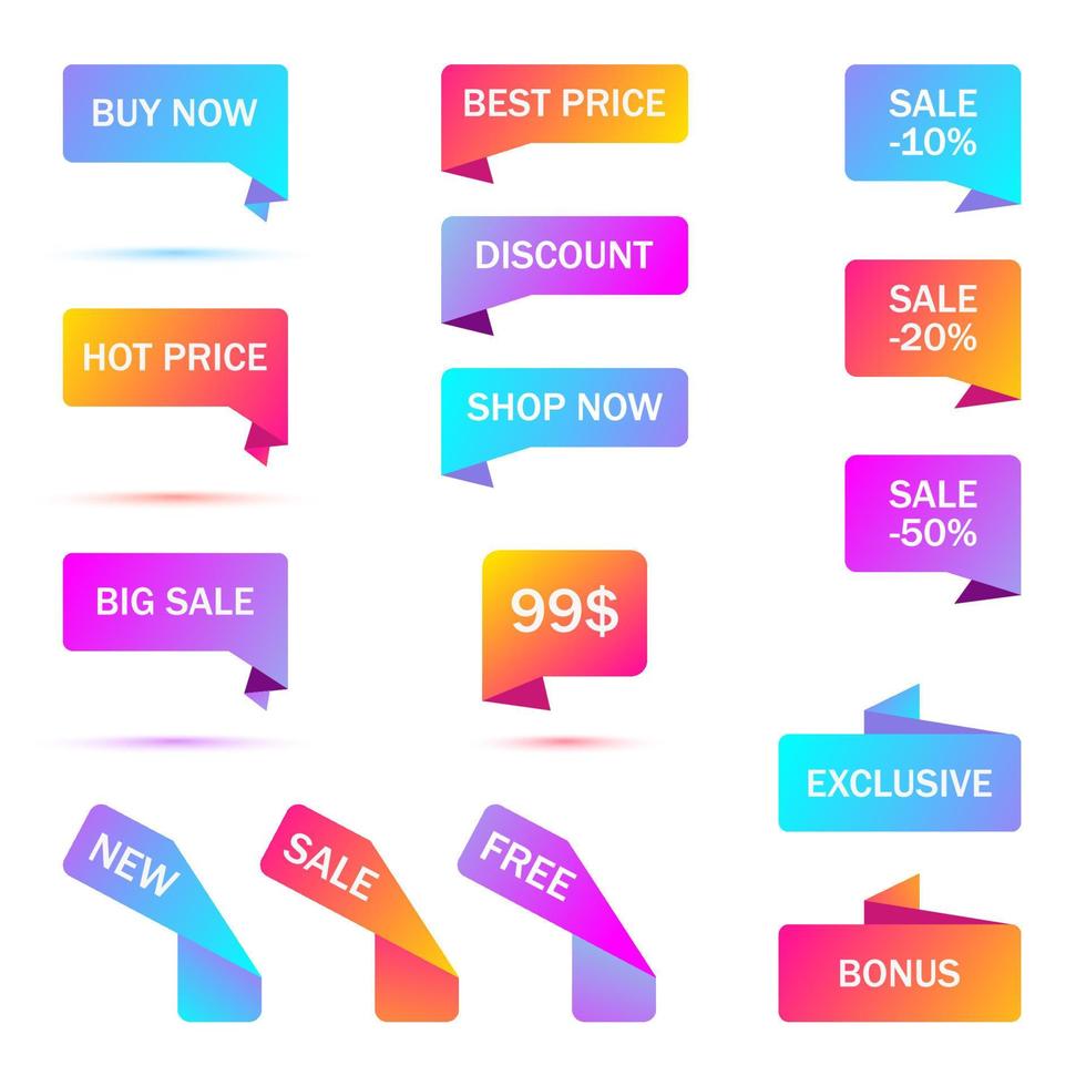 Vector stickers, price tag, banner, label. Coupon sale, offers and promotions vector   template. Shop price tag, retail, commerce, business