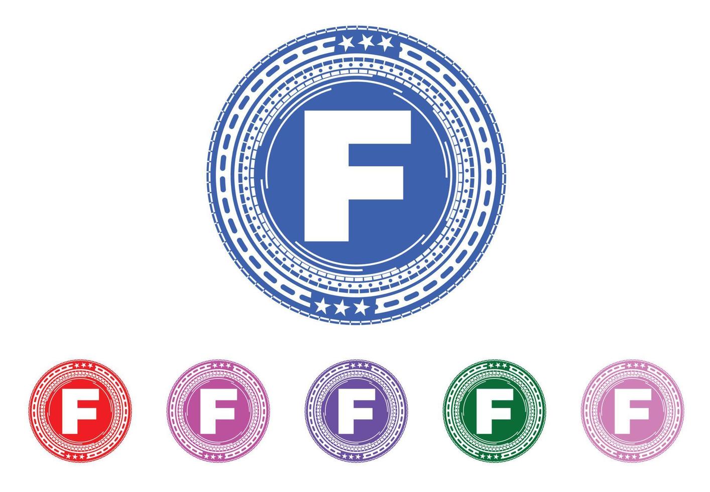 letra f nuevo diseño de logotipo e icono vector