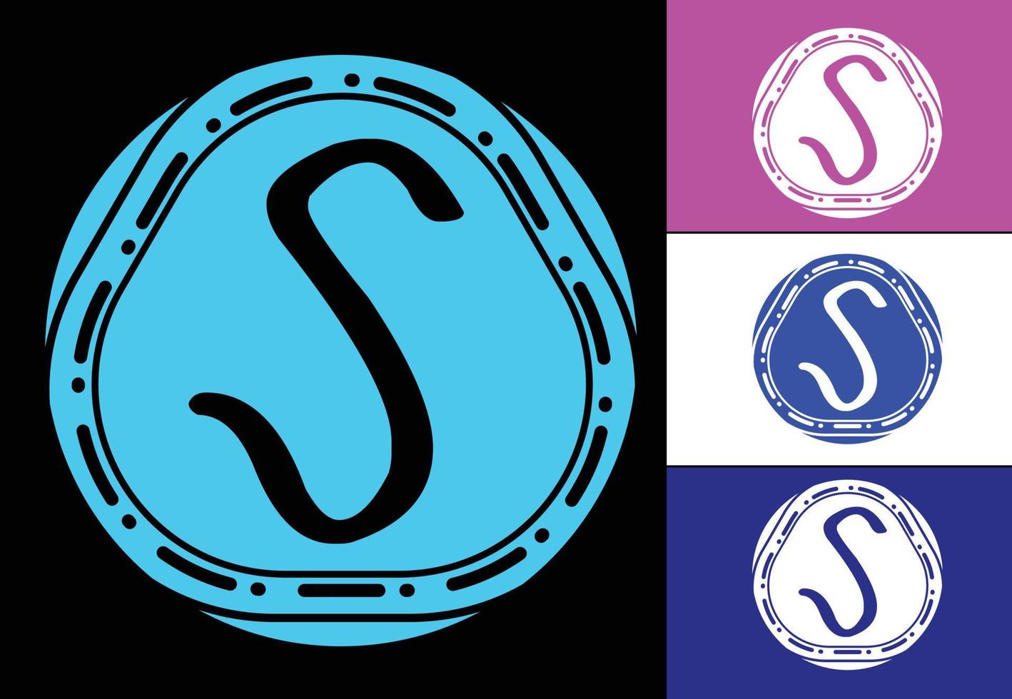 Plantilla de diseño de logotipo e icono de letra s vector