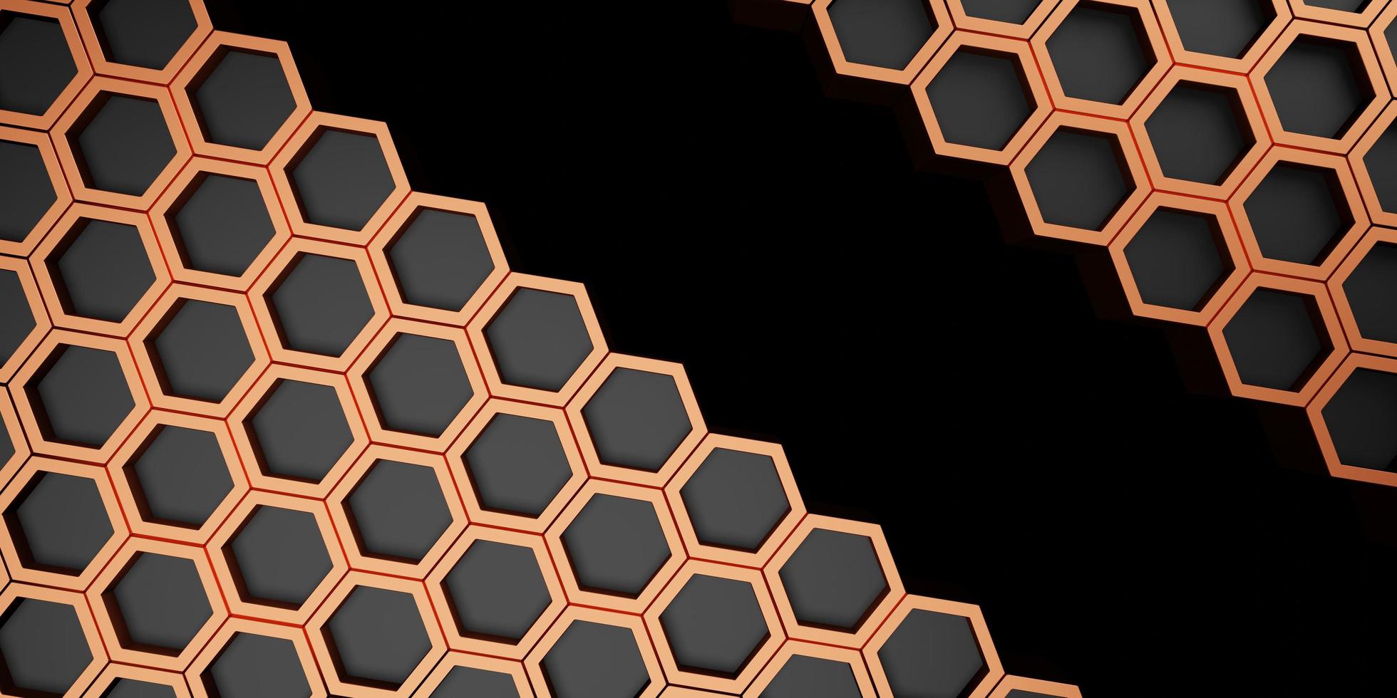 abstract hexagon background honeycomb wall technology background 3d illustration photo