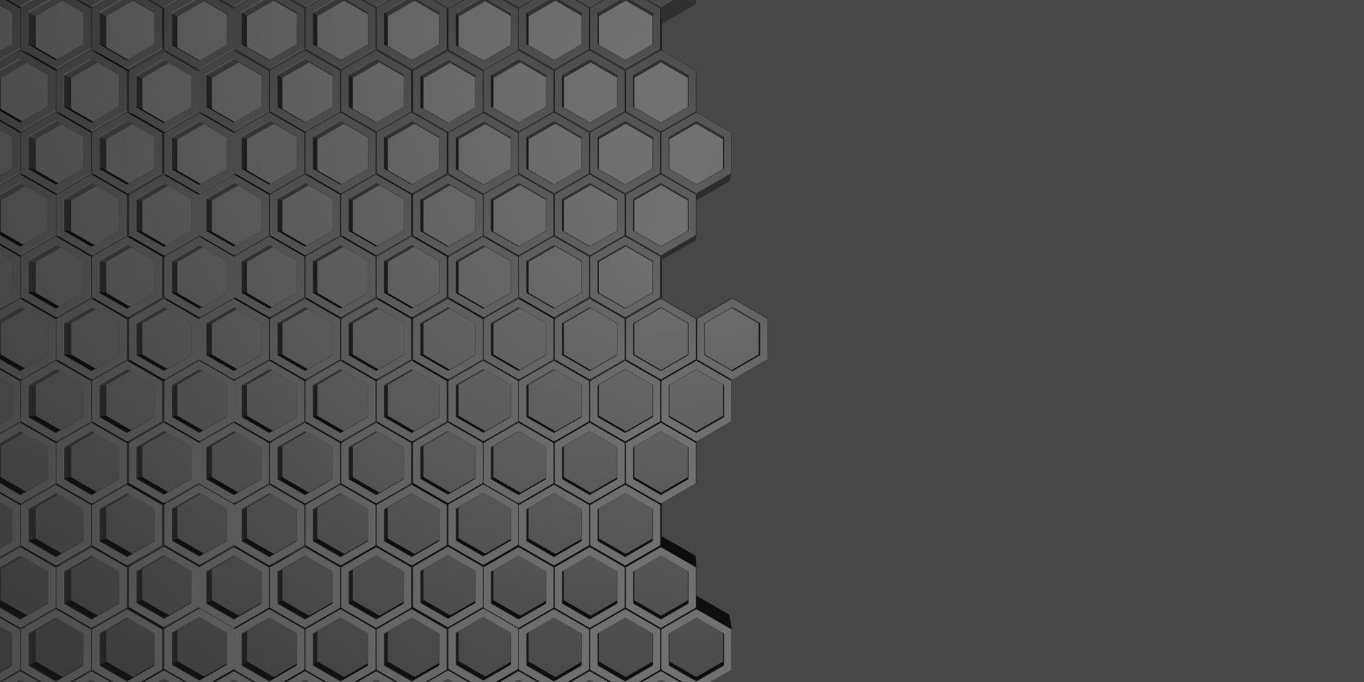 abstract hexagon background honeycomb wall technology background 3d illustration photo