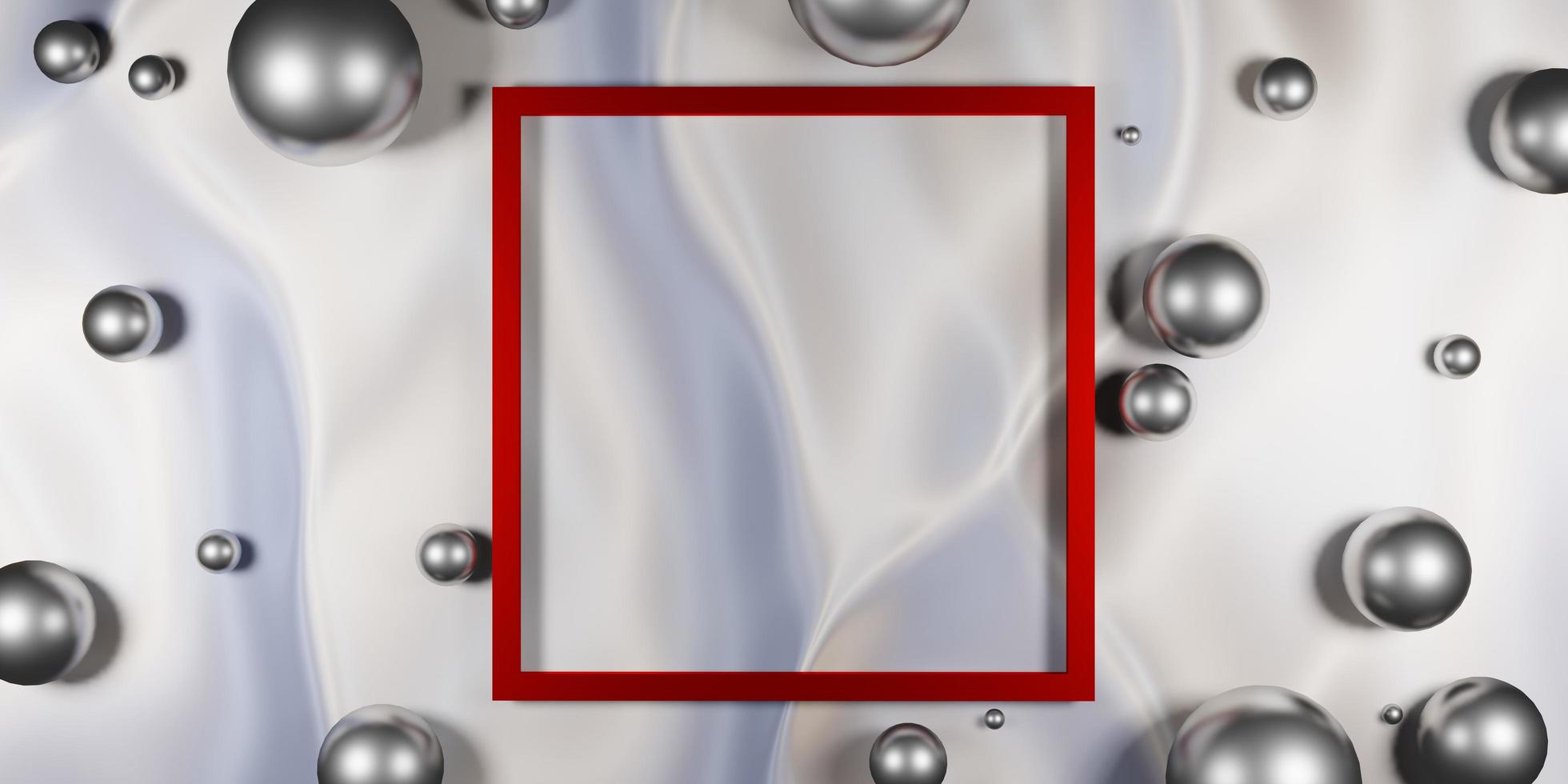 square frame for displaying products Label background and text layout 3d text illustration photo